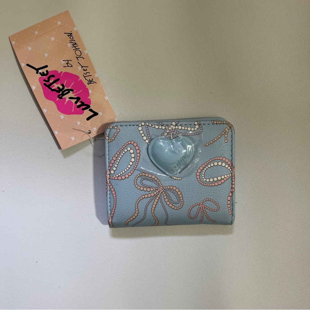 Luv Betsey light blue Heart & bow Women's Wallet